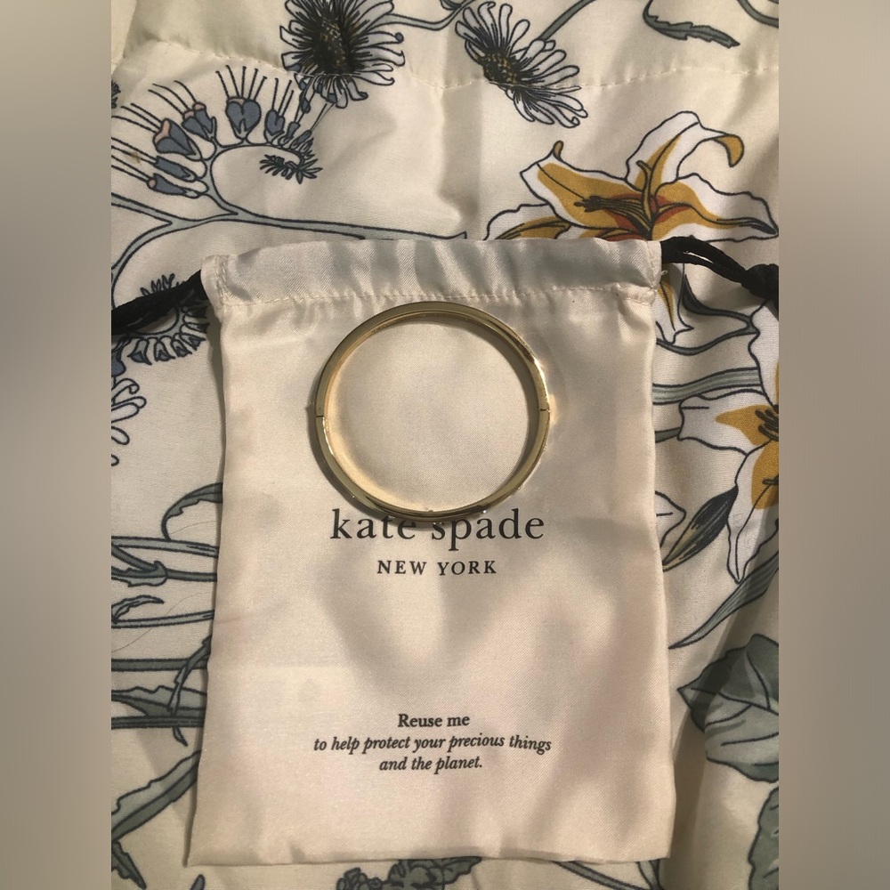 Kate Spade Blue and Gold Bangle
